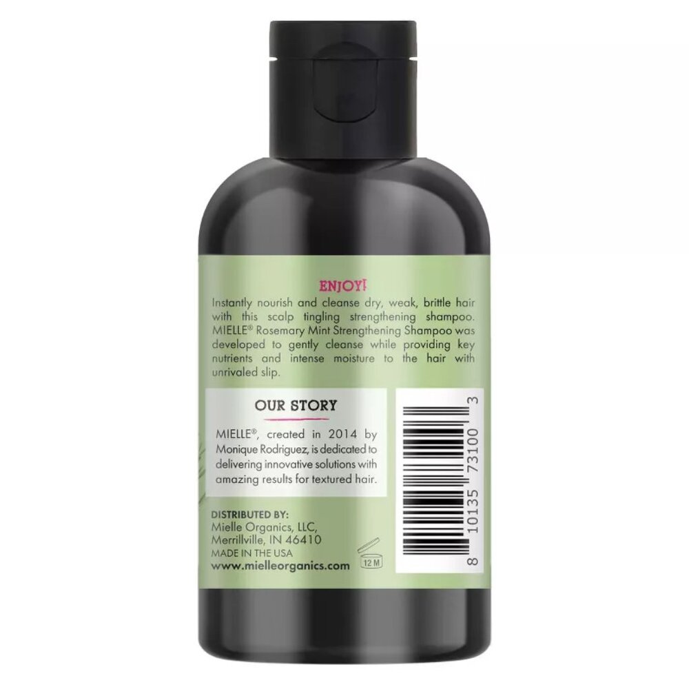 𝗠𝗜𝗘𝗟𝗟𝗘 Organics Mint Strengthening Shampoo/Conditioner 3.2 fl oz (95 mL)🟢 - Picture 3 of 16